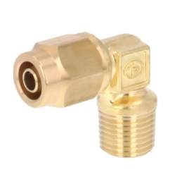 PISCO碧烁科压合弯头黄铜管接头 NKL1290-03