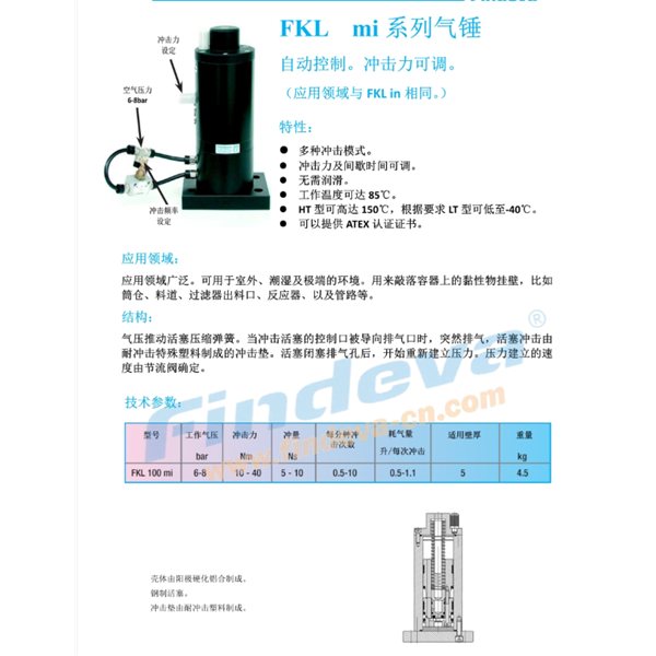 Findeva 菲迪瓦FKL mi 系列气锤FKL 100 mi