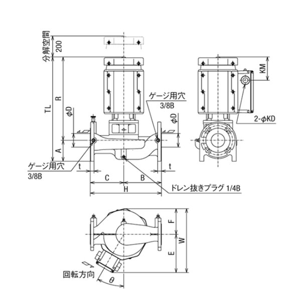 HITACHI-IES日立HE泵（JDH型）JDH40X32A-1.5
