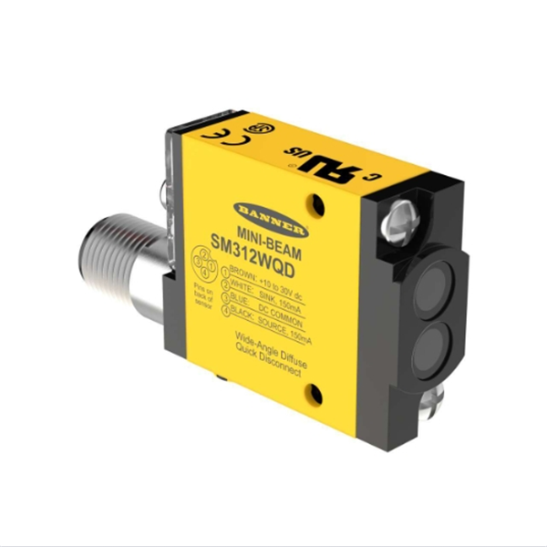 BANNER邦纳美国MINI-BEAM系列光电传感器 SM312CV2QD