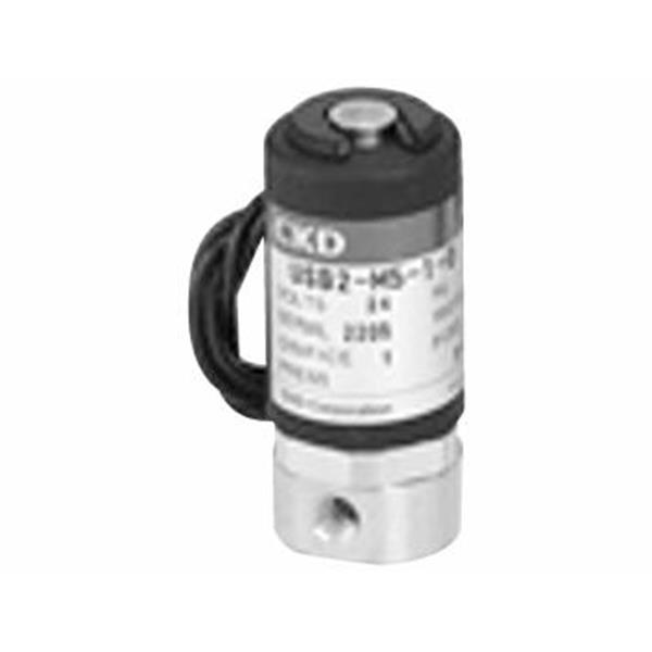CKD喜开理多种流体小型直动式2通电磁阀USB2-M5-2-L-AC200V