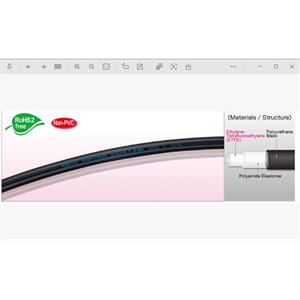 日本HAKKO八光柔性氟素 ETFE 树脂软管E-SJ-4.3×6.4-BK